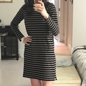 Muji long sleeve striped dress